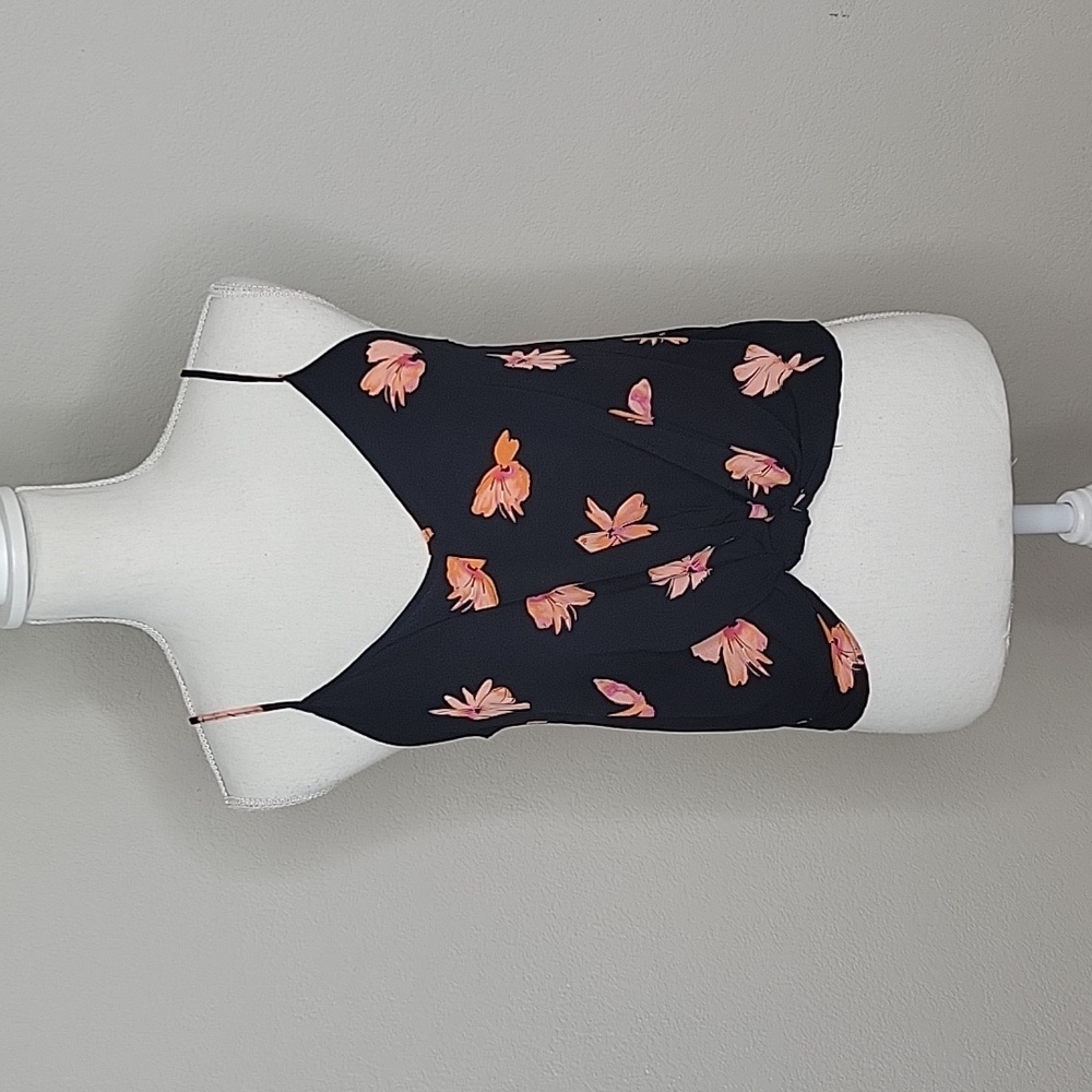 Lush Devon Knot Floral Cami Blouse